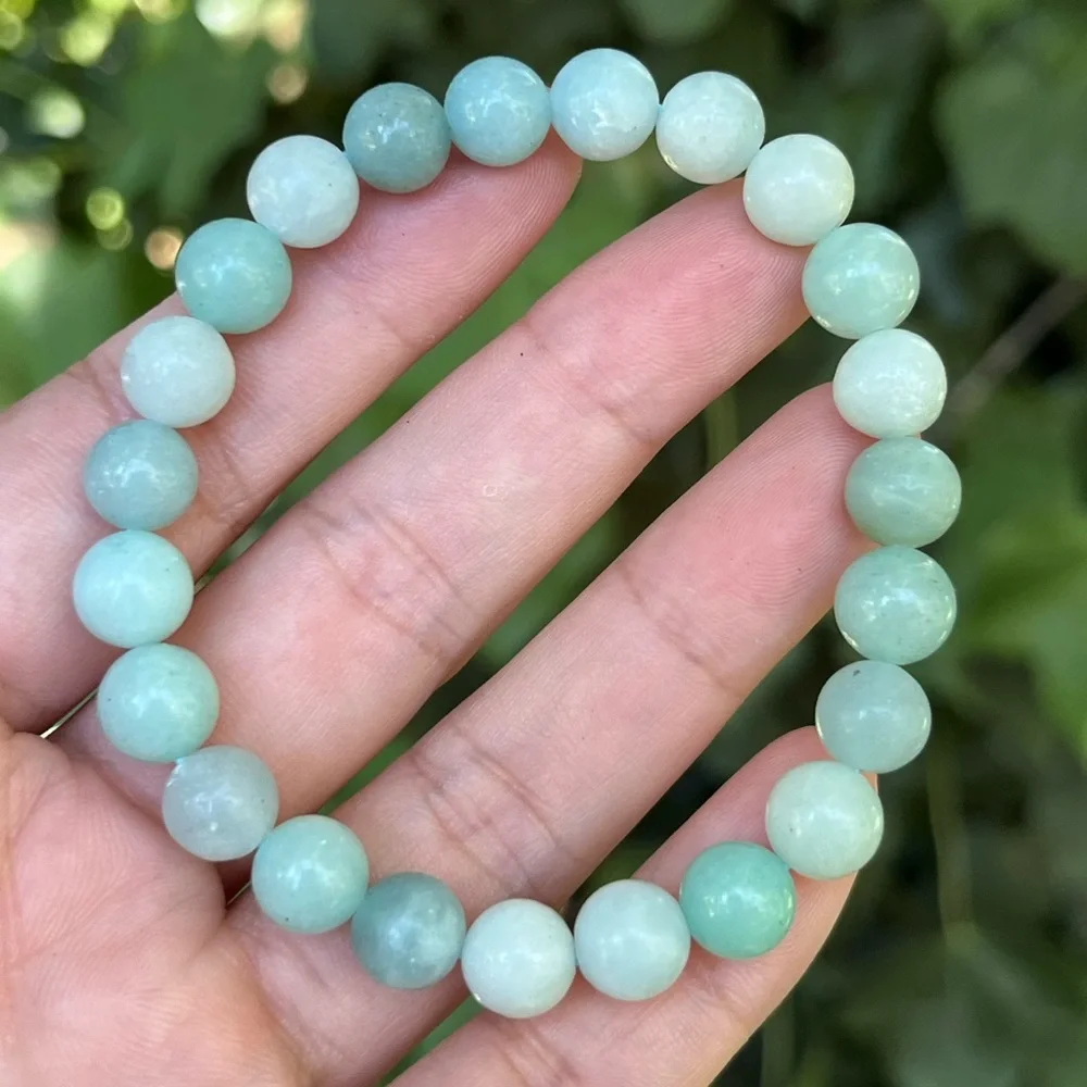 8mm stretchable carribean calcite‎ bracelet